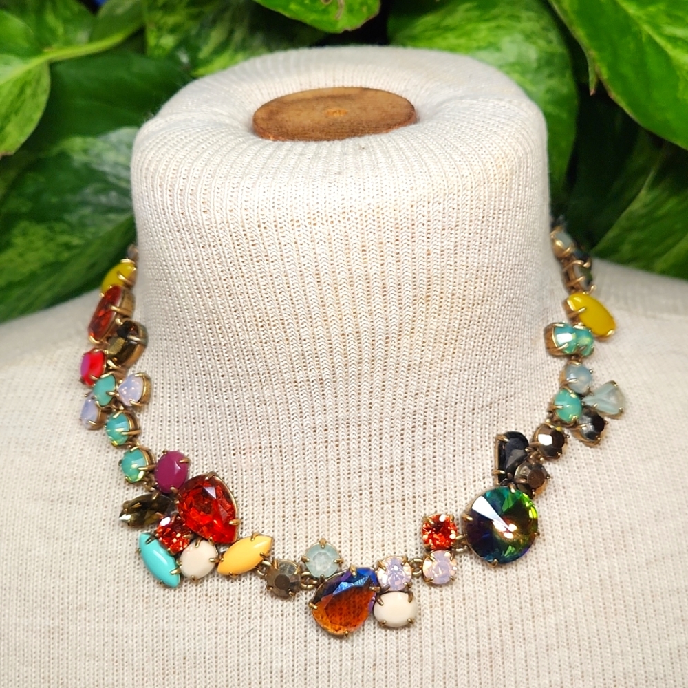 J. Crew Multi-Colored Mindy Statement Necklace - image 7